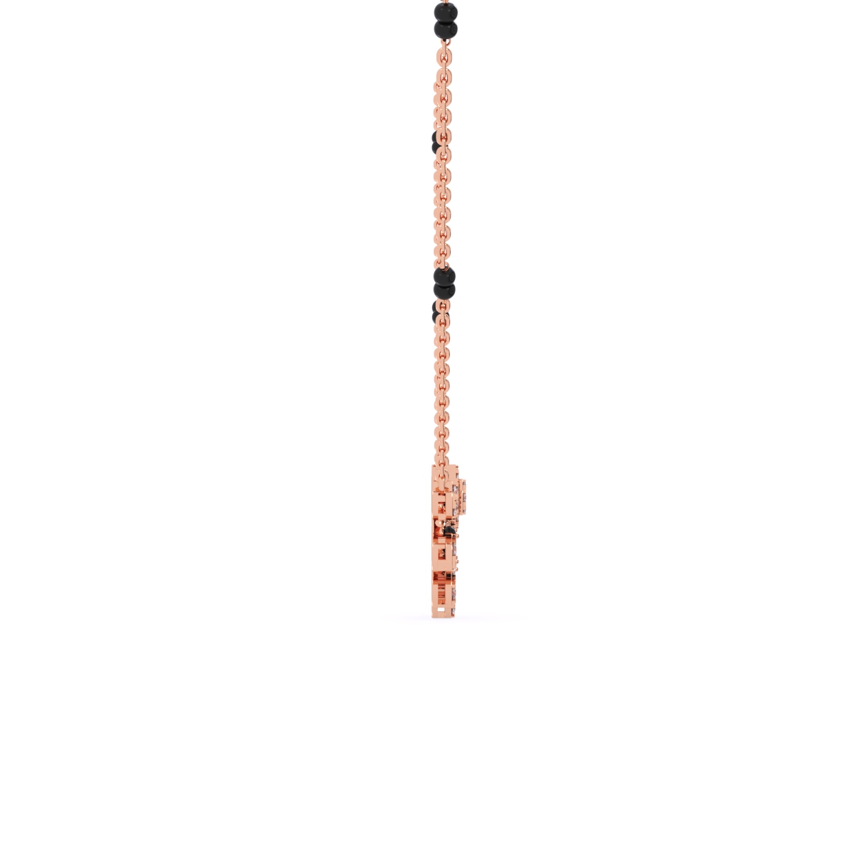 Lab Grown Cluster Diamond Mangalsutra
